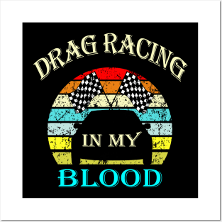 drag racing Posters and Art